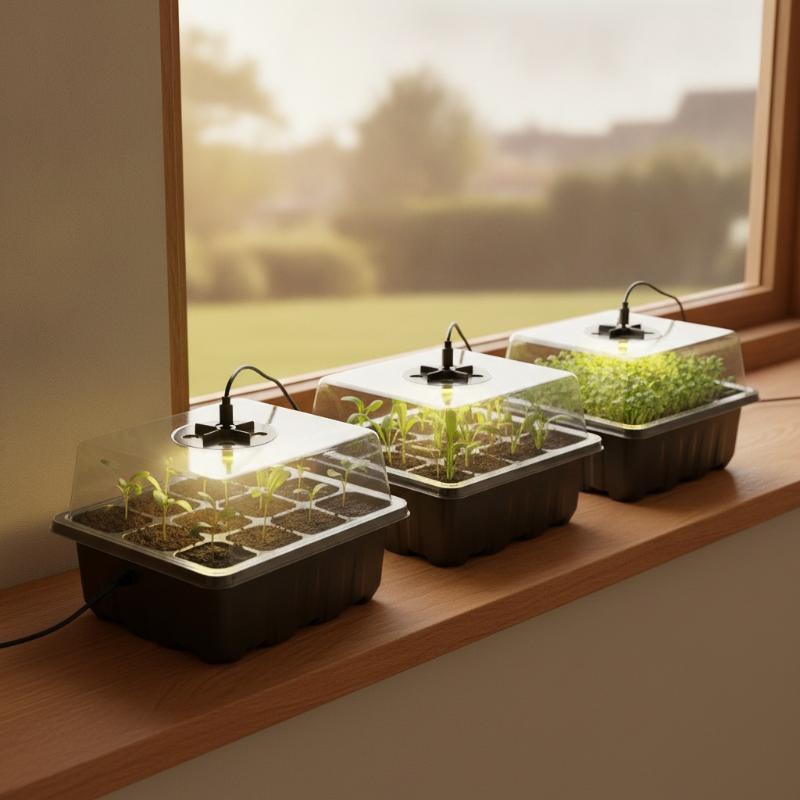 6/12-Cell Home Seed Starter Tr - Humidity Dome Kit ulasan dan harga